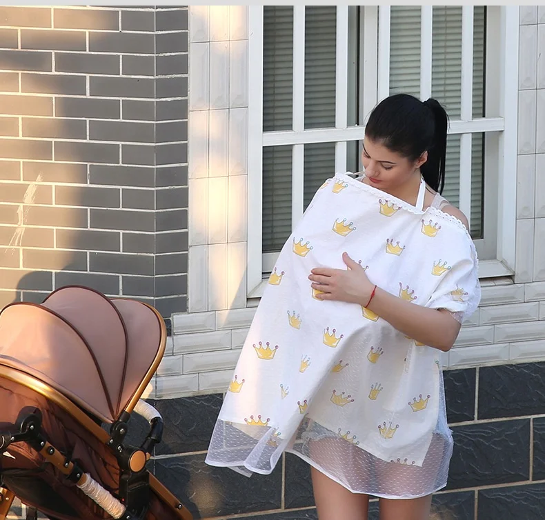 Mother Outdoor Nursing Covers for Breast Feeding Anti Exposed Cotton Multifunctional Nursing Cover