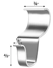 Hanging Stamping Process SUS 304 No-Hole Needed Vinyl Siding Clips For Hanging