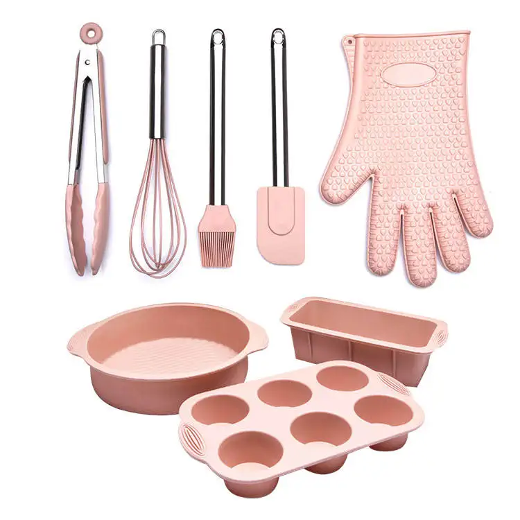 New Silicone Baking Tools Nonstick Cake Pan Cooking Sheet Molds Tray Set Free Heat Resistant