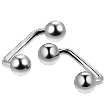 14g Staple Body Piercing Surface bar Dermal Barbell 90 Degree Curved Surgical Steel Pick Up Sizes