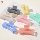 Accessories QIYUE Women Fashion Hair Accessories Geometric Acetate Candy Color Hair Claw Clips For Girls