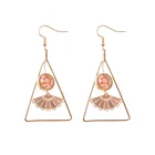 Earrings Earrings Simple Hollow Fan-shaped Earrings