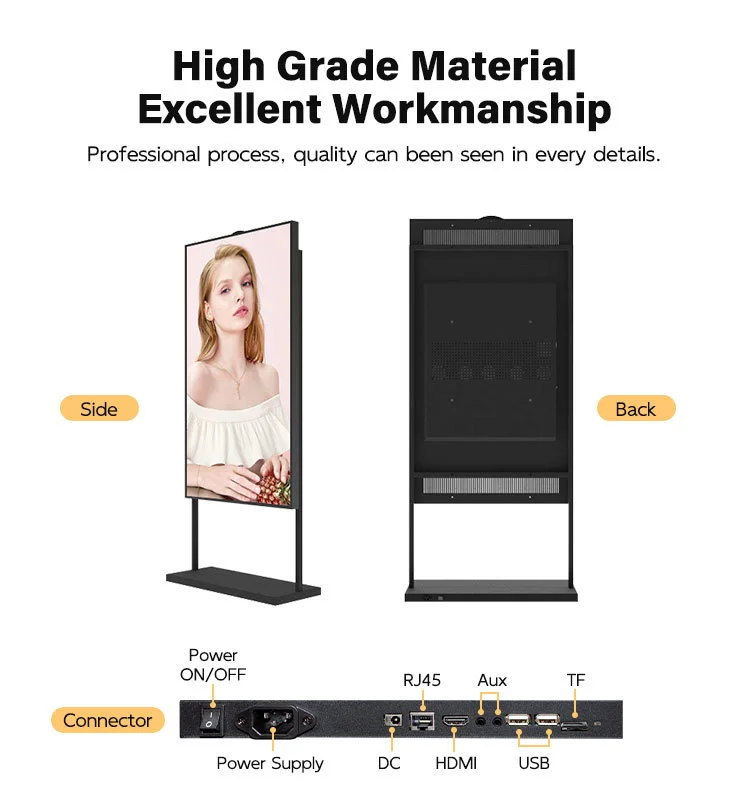 product 32 inch window advertising machine hanging double sided lcd display advertising mouth floor vertical highlight display-7