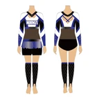 Full Sublimation New Desgin All Star Long Sleeves Full Sublimation Breathable Cheerleading Uniforms Cheerleading Uniforms