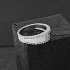 Ring Gold Hip Hop Men Ring 925 Sterling Silver 18 K Gold Plate Cubic Diamond Gay Men Ring Jewelry