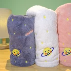 Towel Newest Design Embroidery Fluffy Hair Drying Cap Rapid Dry Towel Hair Dry Wrap Ultra-absorbent Drying BathTowel
