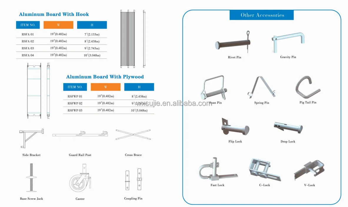 Oem Construction Frame Scaffold Mason Walk Through Steel H Frame