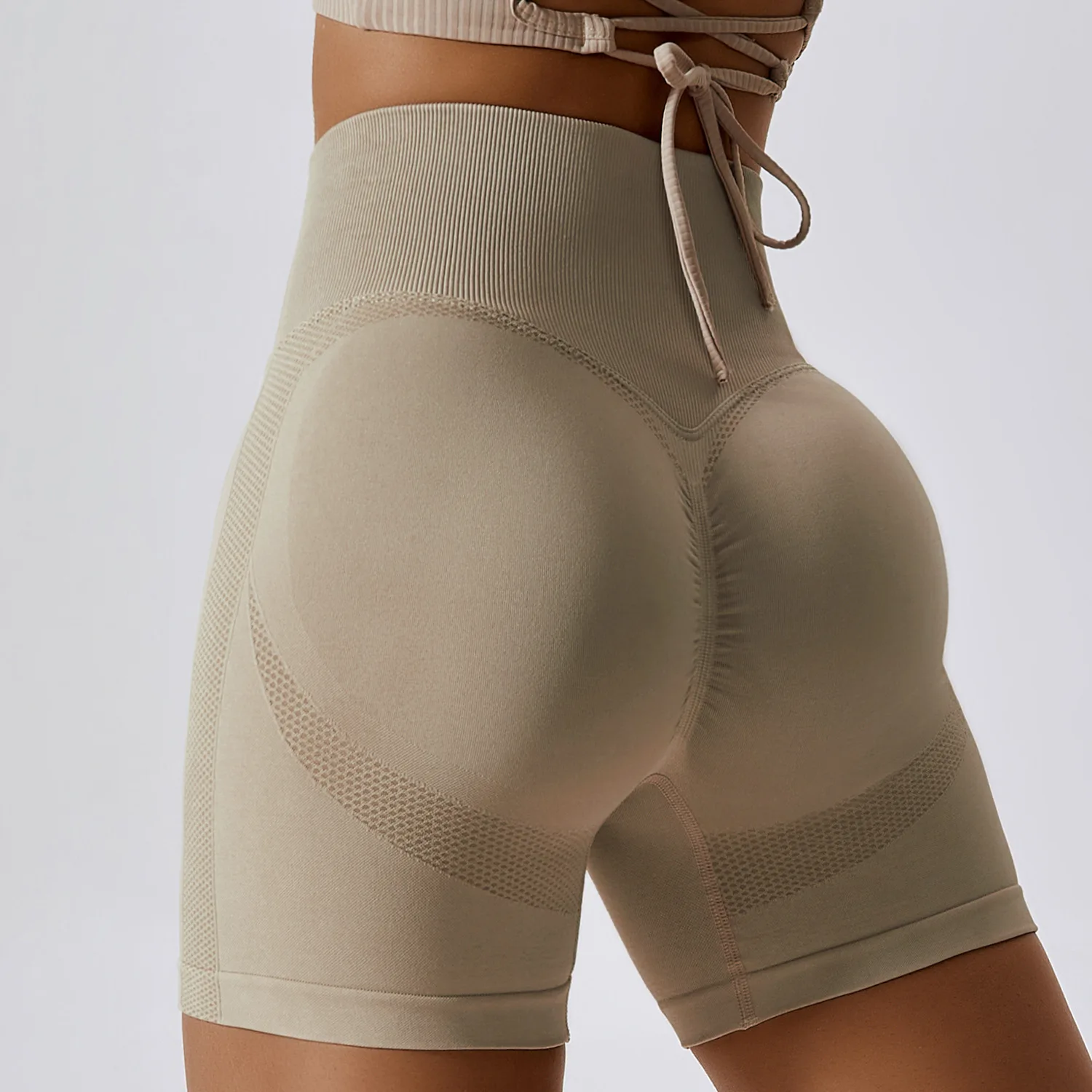 New Women seamless yoga yoga leggings for women breathable hip-high waist fitness pants tight running sports shorts