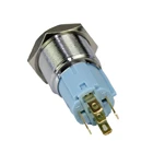 Button 16mm Led Push Button 16MM IP67 Waterproof Led Power Switch Symbol Push Button ON OFF