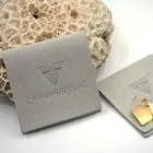 Packaging Jewels Personalized Jewelry Packaging Bag Custom Logo Gray Jewel Bag Envelope Microfiber Pouch