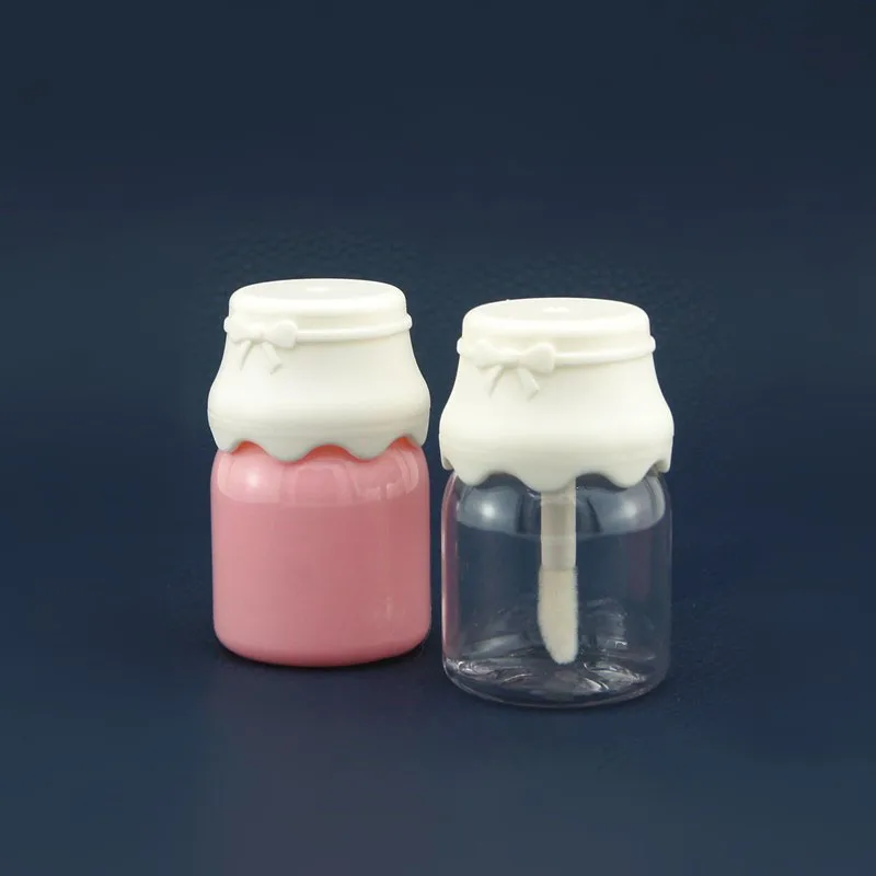 product 8ml  wholesale mini milk bottle diy lip glaze tube lipstick empty tube transparent lip gloss tube-27