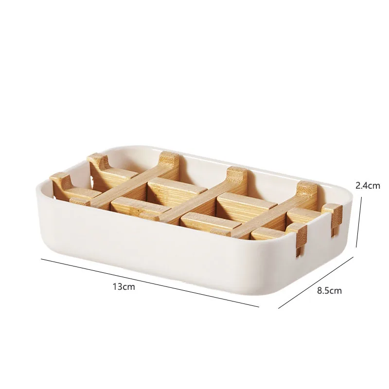 Promotional Travel Soap Box Environmental Protection Wooden Soap Holder Waterproof Home Bathroom Draining Feature