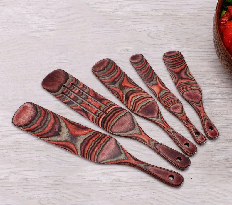 Pakkawood Kitchen Utensil Set Pakkawood Spurtle Pakkawood Material