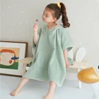 Kids Towel High Quality Organic Animal Embroidery Kids Towel With Hood 100% Cotton Towel Poncho Surf