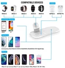 3 Mobile Phones 2021 New Design 15W Fast Wireless Charger 3 In 1 Charging Pad For Mobile Phones