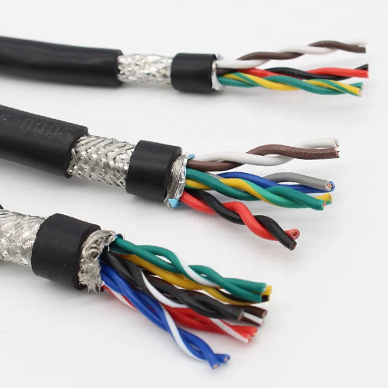 RVSP 2/4/6/8/10/12/14/16/20-Core Double Twisted Shielded Cable 485 Signal Wire 