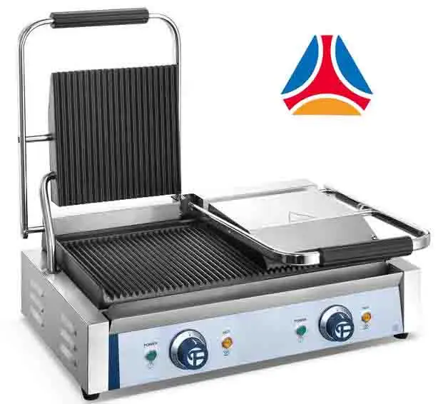 commercial panini press with removable plates