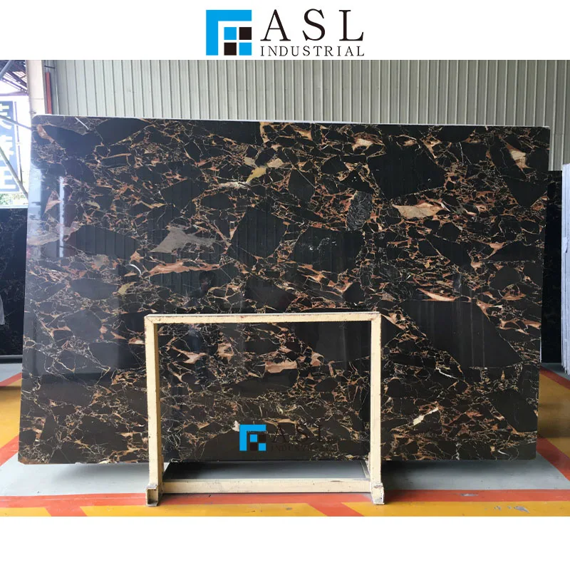Athens portoro/porto black marble with gold/golden vein marble flooring tile wall cladding glossy black gold marble tiles