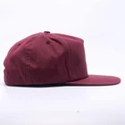 Plain Cap Blank Plain Hats Custom Cotton Blank Plain Snapback Cap Unstructured 5 Panel Snapback Hat