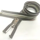 Tape Zip New Arrival 5#Brass Y Teeth Platinum-plated Twill Gray Tape Open End Zip Zipper