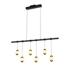 Island Pendant Masivel Light Chandelier Nordic 24W 6 Arms Gold Kitchen Island Pendant Lighting