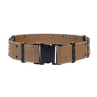 Black Belt Wholesale Custom Black Webbing Tactical Training Pp Belt Outdoor Tactical Belt