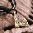 Bracelet Vintage Nordic Viking Bracelet Hand-woven Leather Bracelet Men's Vintage Ax Bracelet