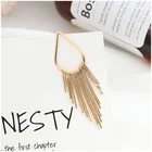 Jewelry Earrings Gold Korean Style Fashion Jewelry Sweet Tassel Earrings Mid-length Gold Women's Earrings