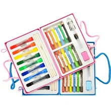 Artist Colorful Draw Kids Art Set Watercolor Crayon Pencil Sharpener-Hot Sale Drawing Stationery Gift Set