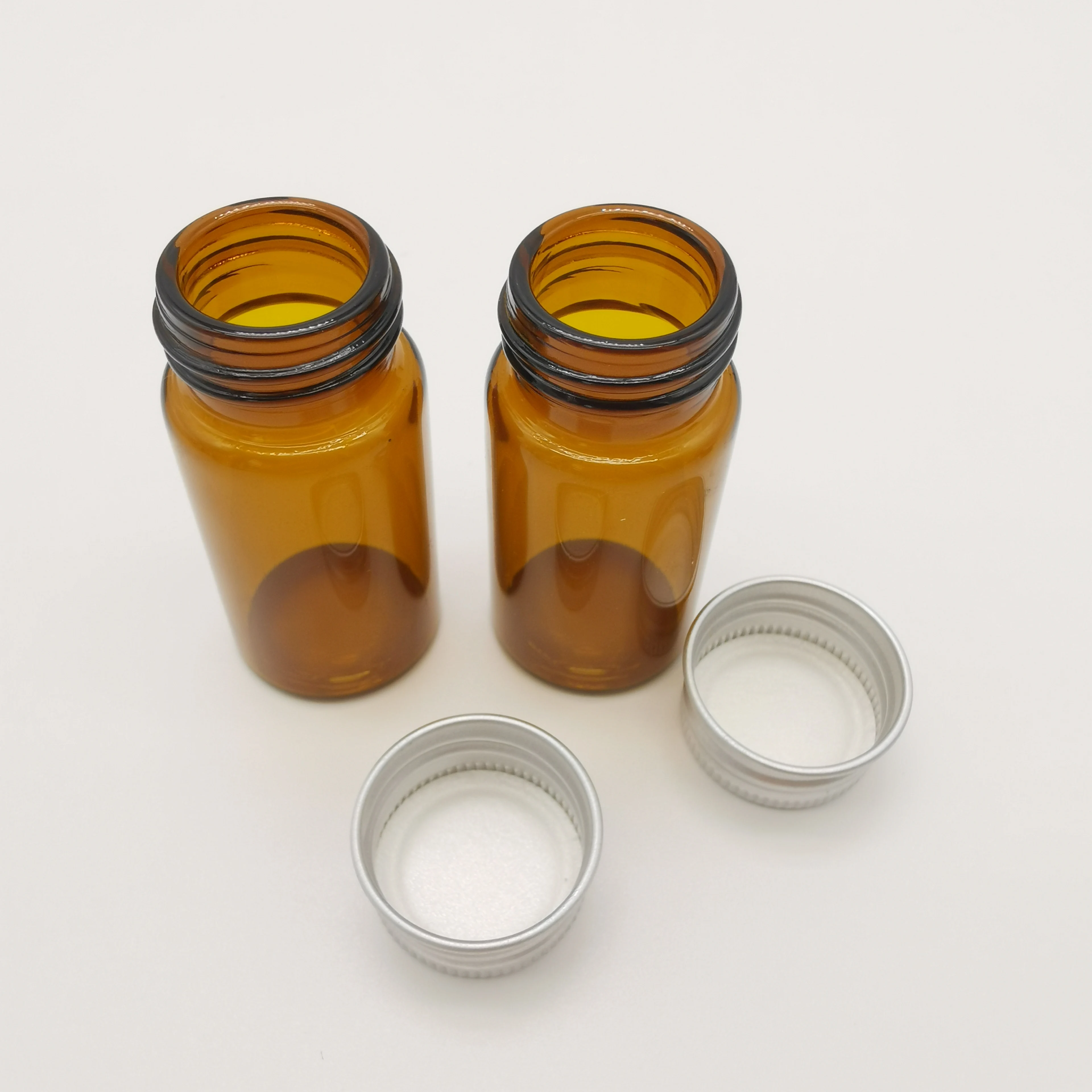 1ml 2ml Empty Amber Perfume Mini Glass Vials With Screw Top