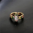 Ring For New Arrival 18K Plated Ring Colorful Crystal Ring For Women Girls