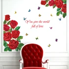 Decoration Pvc Wall Sticker Pvc Home Decoration 3d Pvc Rose Wall Printed Sticker
