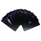 Card Deck Cards Poker Plastic Card Poker Plastic Black Card Deck Black PVC Playing Cards Black PVC Poker
