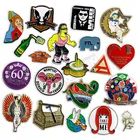 Men's Lapel Pins Manufacturer Custom Metal Magnet Blank Cartoon Flower Heart Men Hard Soft Enamel Lapel Pin