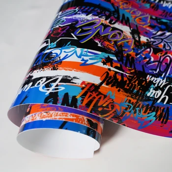 Cartoon Graffiti Vinyl Film Self-Adhesive Car Sticker wrapping Foil Motorcycle Bike Skin DIY Wrap Stickers Car Accessories