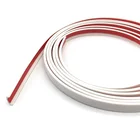 Trim Pvc Edging Strip TOCO U Channel Moulding Shaped 10mm Silver Flexible Furniture Strip Pvc Edge Trim
