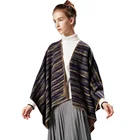 Long Shawl New Design Color Striped Spring And Summer Long Scarf Shawl
