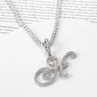 Pendant New Fashion 2021 Popular Cursive Initial Custom Letter Name Pendant Necklace Unisex
