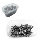 Hair The Best Selling Products Salon Stainless Steel Metal Snap Hair Clip Bow Alligator For Barber Shop