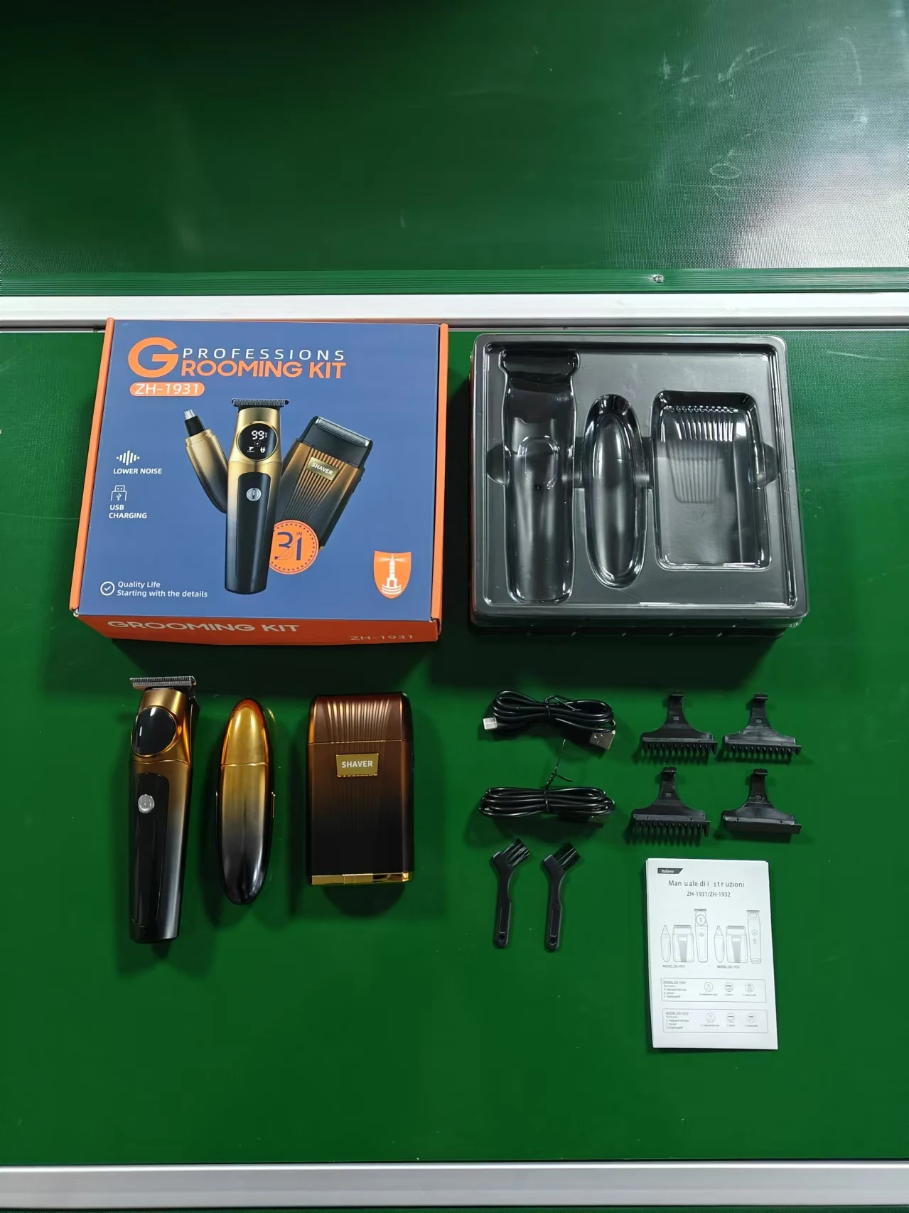 Wholesale 3-in-1 Compact Electric Shaver From Manufacturer New Portable 3-on-1 Hair Trimmer with USB Power Source for Travel details