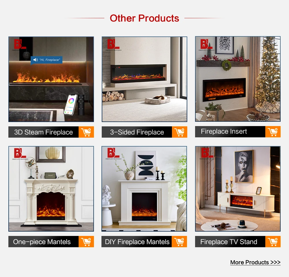 Electric Fireplace, Wall, 20W, Metal - detail 22