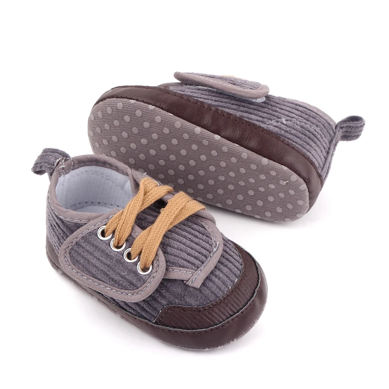 0-1 Year Old Infants Indoor Toddler Shoes Baby Boys Solid Color Soft Soled Casual Shoes factory