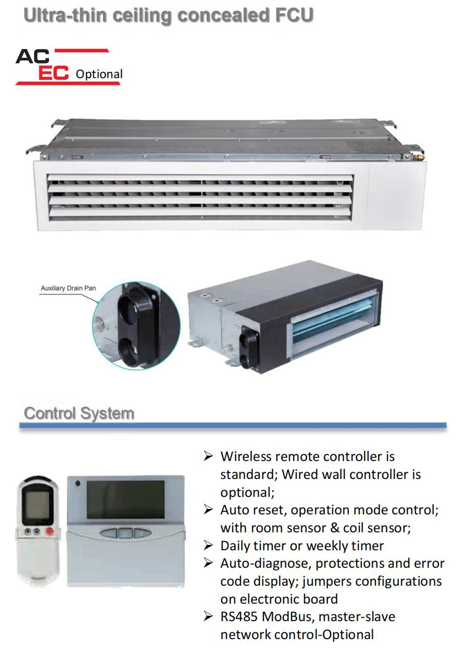 Fan Coil Unit, Ceiling, 340-1360m3 - detail 4