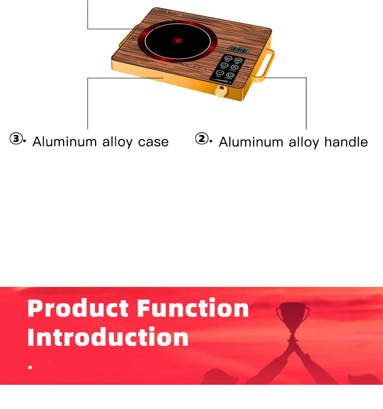 product hot salesluoqi induction cooktop electric stove 2200w 3500w induction hob single burner induction infrared cooker-19