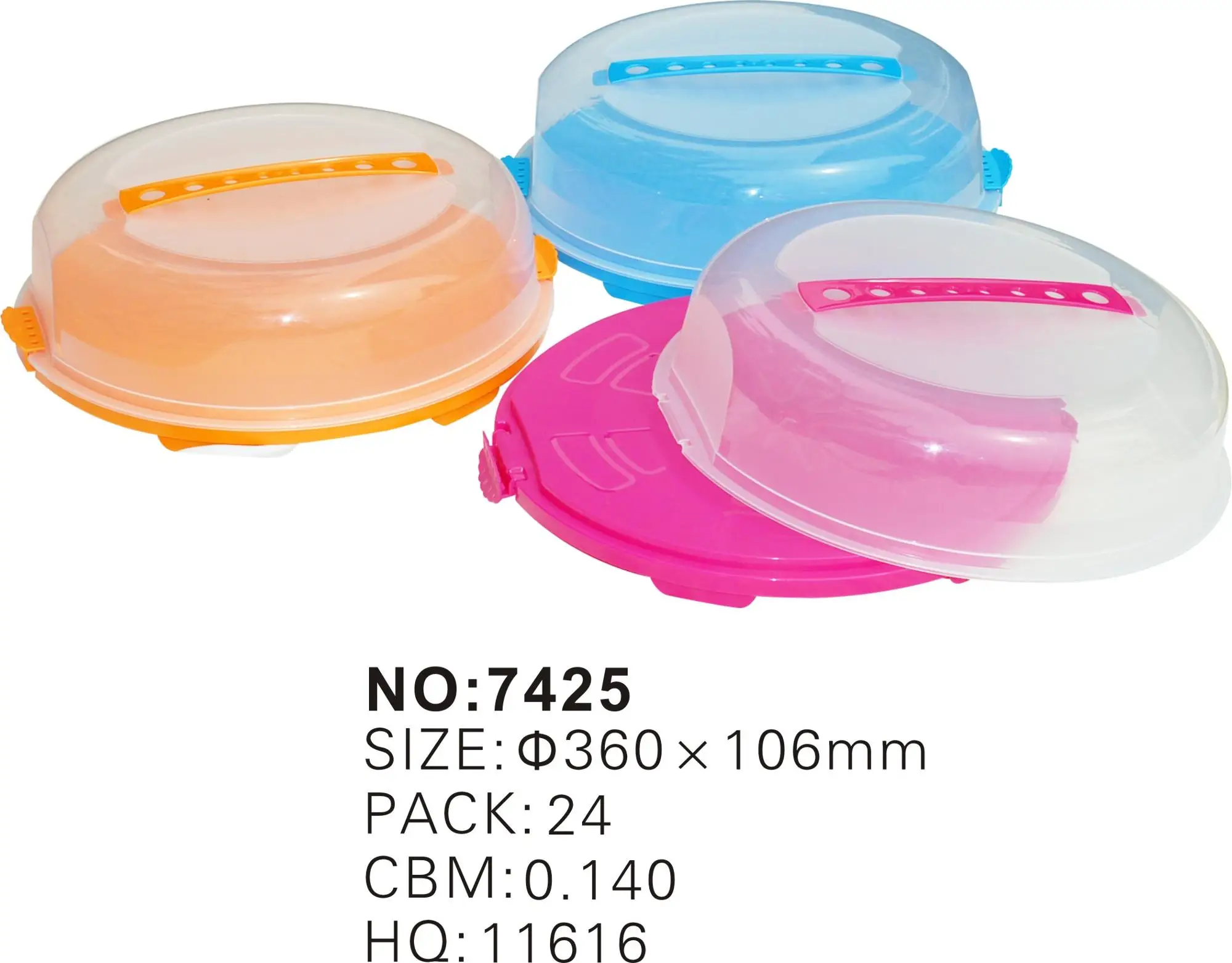 Transparent Plastic Round Cake Box Server Baking Gadgets Wholesale Pp Plastic Boxes For Cakes