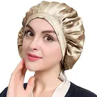 Caps Women Cap New Fashion Reusable Shower Caps Flat Women Elastic Solid 100% Real Mulberry Silk Sleep Cap