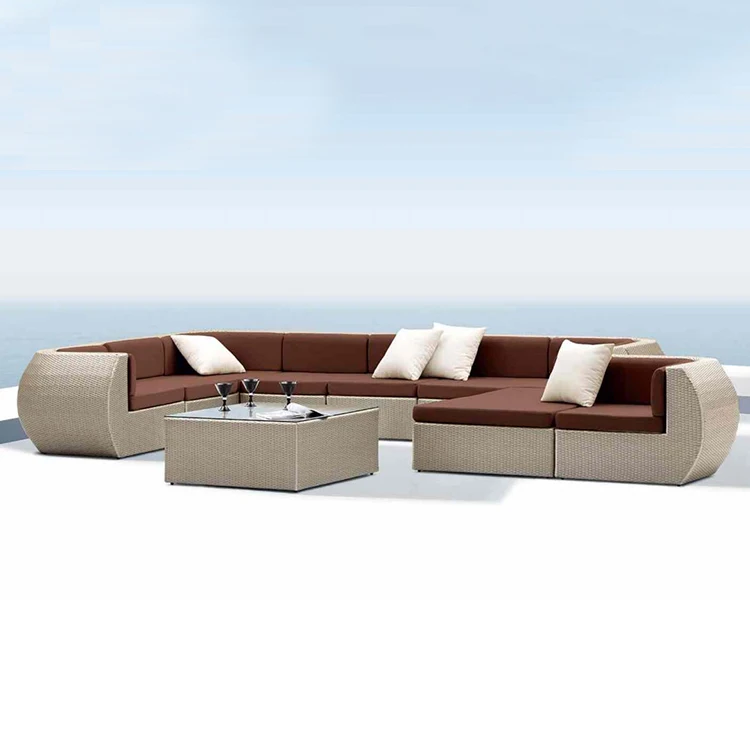 reclining patio sectional