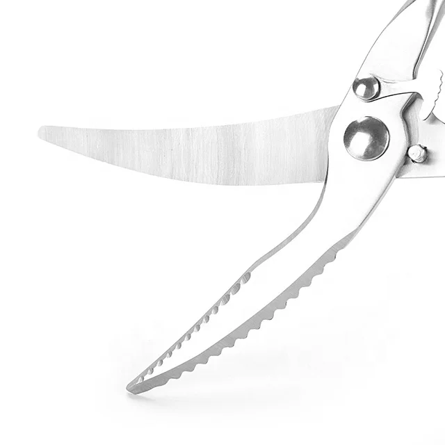 Heavy Duty Multifunction Chicken Bone Poultry Shears Meat Fish Kitchen Scissors With Spring Loaded Lock