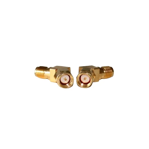 product factory supply sma jwk adapter gold plated all copper bent sma male to sma female coaxial adapter-2