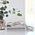 Wooden Factory Price Manufacturer Supplier Paulownia Wooden Home Decor White Natural Knot/wooden Chain